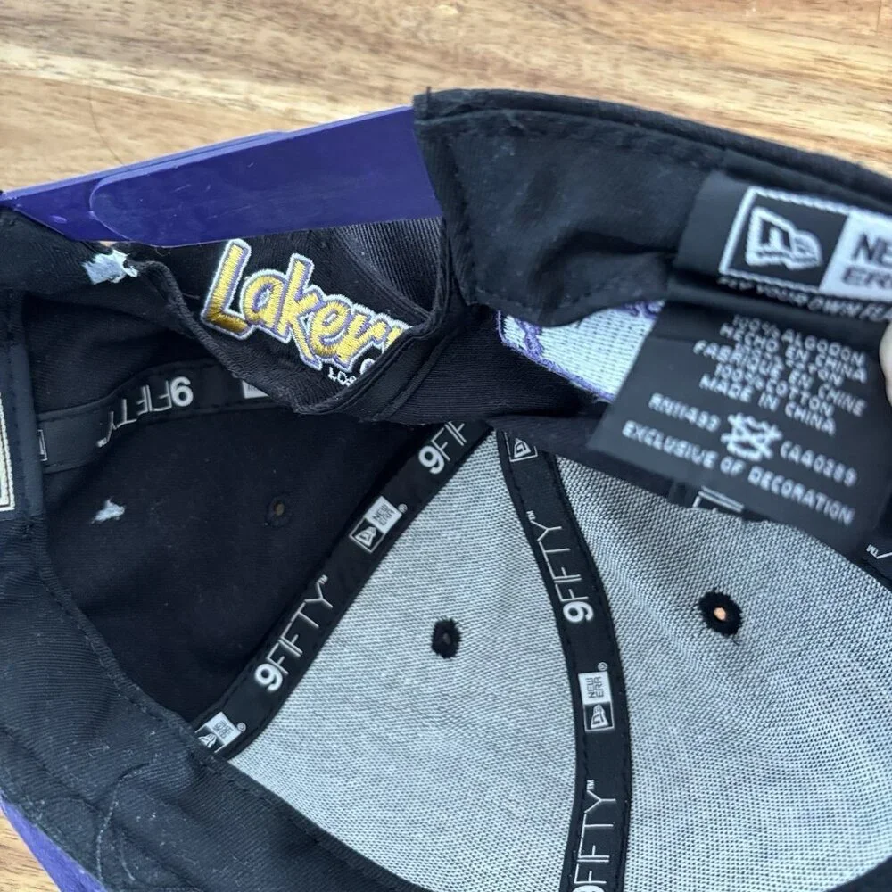 Los Angeles Lakers Cap Hat‎ Basketball Ball New Era NBA One Size Athletic Sports